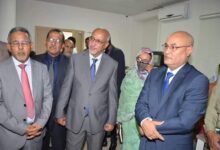 صورة وزير الثقافة يزور مقر الوكالة الموريتانية للأنباء ويجتمع بطاقمها الإداري