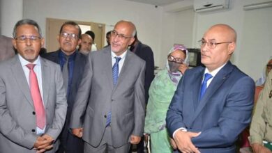 صورة وزير الثقافة يزور مقر الوكالة الموريتانية للأنباء ويجتمع بطاقمها الإداري