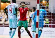 صورة المغرب يمطر شباك المنتخب الوطني لكرة القدم داخل الصالات بغزارة