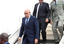 صورة غزواني في أبيدجان للمشاركة في المنتدى الإفريقي السنوي للرؤساء التنفيذيين