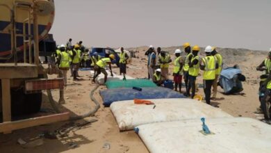 صورة انطلاق النسخة الرابعة من قافلة السلامة المنظمة من طرف معادن موريتانيا