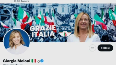 صورة لماذا تضع رئيسة وزراء إيطاليا المقبلة حرفا عربيا في اسم المستخدم بحسابها على تويتر