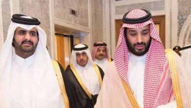 صورة ولي العهد السعودي يصل إلى قطر لحضور حفل افتتاح كأس العالم