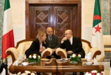 صورة رئيسة وزراء إيطاليا تصل الجزائر وإمدادات الغاز أبرز الملفات