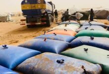 صورة معادن موريتانيا: توزيع 160 طن من المياه بمجاهر تيجيريت والتمايه واصبيبرات