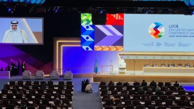 صورة الدوحة: افتتاح مؤتمر الأمم المتحدة الخامس المعني بأقل البلدان نموا بحضور رئيس الجمهورية