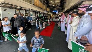 صورة وصول 158 مواطنا من السعودية ودول أخرى من السودان لجدة