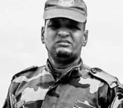 صورة الإعلان عن وفاة أحد جنود الكتبية الموريتانية لحفظ السلام في وسط إفريقيا