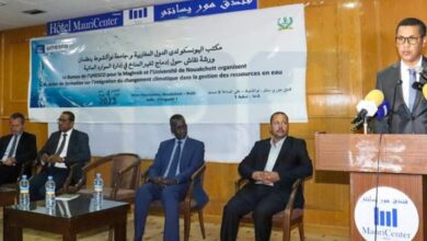 صورة وزير التعليم العالي:موريتانيا تعاني من ندرة الموارد المائية أكثر من غيرها