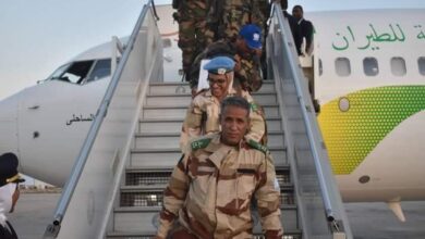 صورة نواكشوط: عودة عدد من عناصر الكتيبة الموريتانية السابعة لحفظ السلام بوسط افريقيا