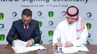 صورة الرياض: توقيع مذكرة تفاهم بين موريتانيا والسعودية لتطوير كرة القدم في البلدين