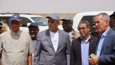 صورة موريتانيا: وزير المياه يتفقد الأشغال الجارية في المرحلة الثانية من مشروع آفطوط الشرقي.
