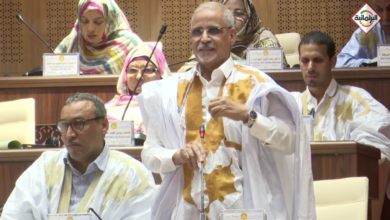 صورة انتخاب محمد ولد مكت رئيسا للبرلمان بعد حصوله على 137صوتا من اصل 169