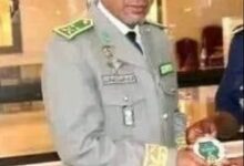 صورة الإعلان عن وفاة مدير الأكاديمية العسكرية لمختلف الأسلحة بأطار