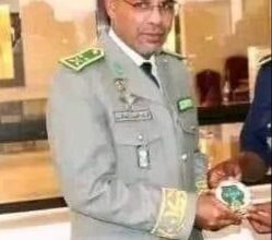 صورة الإعلان عن وفاة مدير الأكاديمية العسكرية لمختلف الأسلحة بأطار
