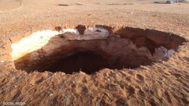 صورة المغرب.. “حفرة بعمق 60 مترا” تظهر فجأة وتثير الرعب