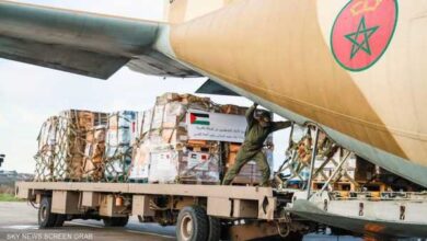 صورة المغرب يرسل طائرتي مساعدات إلى الفلسطينيين