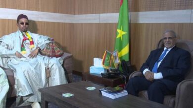 صورة رئيس البرلمان يلافي مدير قناة RTF الدولية السنغالية