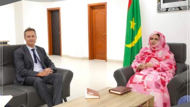 صورة وزيرة التشغيل تجري مباحثات مع سفير الإتحاد الأوروبي لدى موريتانيا