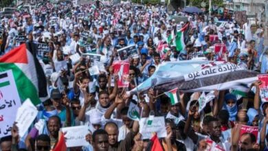 صورة مسيرات حاشدة في نواكشوط تنديدا بالعدوان الإسرائيلي المستمر على غزة