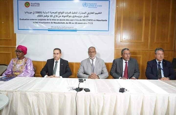 صورة بدء ورشة التقييم الخارجي المشترك لاستجابة موريتانيا لتوصيات اللوائح الصحية الدولية