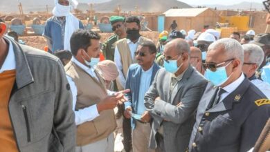 صورة ازويرات: وزير المعادن يؤدي زيارة لمركز المعالجة التابع لمعادن موريتانيا