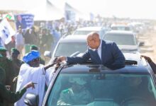 صورة غزواني يصل اركيز لتدشين مشروع مزرعة اركيز المروية