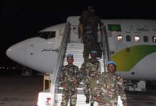 صورة وصول الفوج الثاني من الكتيبة الموريتانية السابعة لحفظ السلام في جمهورية وسط إفريقيا