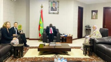 صورة ولد مرزوك يلتقي السفير رئيس بعثة الاتحاد الأوروبي لدى موريتاينا