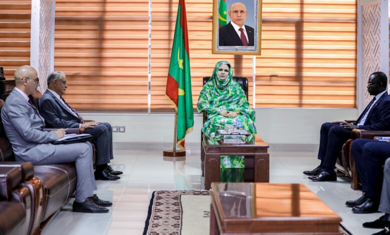 صورة وزيرة التجارة تجري مباحثات مع السفير الجزائري