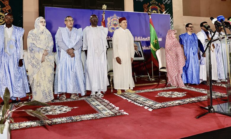 صورة بمناسبة الذكرى السادسة والعشرين لعيد العرش سفارة المغرب في نواكشوط تنظم حفل استقبال