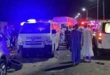 صورة عدة أشخاص في حادث سير مروع بمنطقة الترحيل بنواكشوط