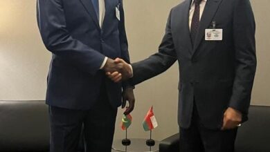 صورة وزير الشؤون الخارجية يلتقي نظيره العماني