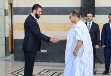 صورة ولد محمد المجتبى يقدم أوراق اعتماده سفيرا لموريتانيا في دمشق