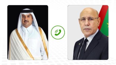 صورة على خلفية العدوان الإسرائيلي على قطر رئيس الجمهورية يجرى اتصالا هاتفيا بأمير دولة قطر