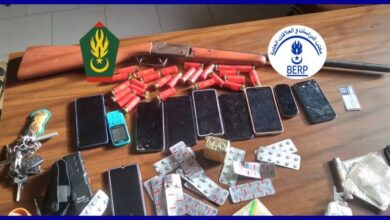 صورة الدرك الوطني : اعتقلنا أحد مروجى المخدرات والمؤثرات العقلية بدار النعيم