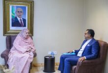 صورة وزيرة العمل الاجتماعي تستقبل الممثل المقيم لليونيسف في بلادنا