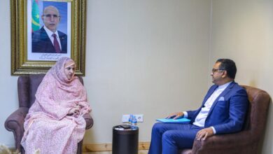 صورة وزيرة العمل الاجتماعي تستقبل الممثل المقيم لليونيسف في بلادنا