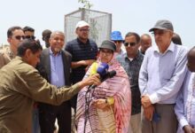 صورة وزيرة البيئة والتنمية المستدامة   تطّلع على تقدم أعمال التشجير ضمن البرنامج الاستعجالي لتنمية نواكشوط