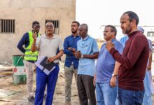 صورة وزير الإسكان يزور بعض المشاريع قيد الإنجاز بنواكشوط