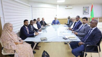 صورة وزير الطاقة والنفط يتباحث مع رئيس بعثة صندوق النقد الدولي والوفد المرافق له