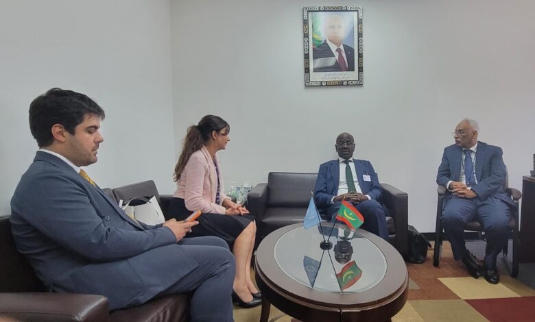 صورة وزبر الشؤون الخارجية يجري مباحثات مع مديرة العمليات بصندوق الأمم المتحدة للتنمية الرأسمالية