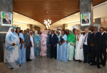 صورة السيدة الأولى تشرف على حفل تنصيب المكتب التنفيذي لشبكة المراصد الوطنية للعدالة والتكافؤ في افريقيا الفرانكفونية