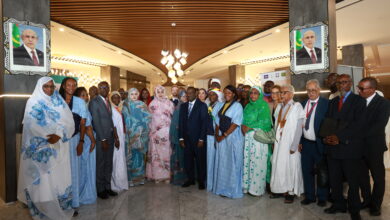 صورة السيدة الأولى تشرف على حفل تنصيب المكتب التنفيذي لشبكة المراصد الوطنية للعدالة والتكافؤ في افريقيا الفرانكفونية