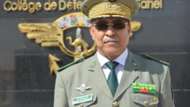 صورة تعيين الفريق إبراهيم فال الشيباني الشيخ أحمد قائدا لأركان الحرس الوطني.