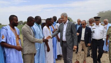 صورة وزير الزواعة يزور مشروع التنمية الزراعية ” “رافد سوكام”