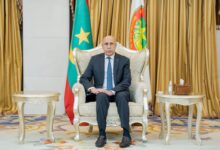 صورة رئيس الجمهورية يتسلم أوراق اعتماد سفراء كل من فرنسا وفلسطين وغينيا بيساو والكونغو