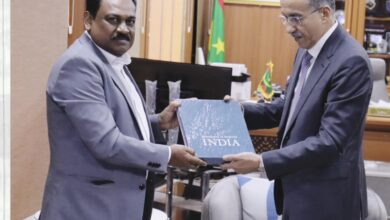 صورة المدير العام للأمن الوطني يستقبل سفير الهند في بلادنا