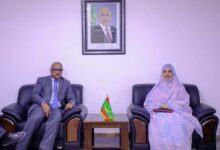 صورة وزيرة التربية تستقبل منسق مشروع تمكين المرأة والعائد الديمغرافي (SWEDD)