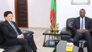 صورة وزير التنمية الحيوانيّة يستقبل السفير الصيني في موريتانيا